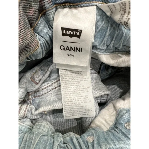 Ganni x Levis Floral Print Hi Rise Straight Leg Size 27 x 31 - Picture 10 of 11